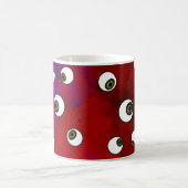 目に泥が付いている コーヒーマグカップ (中央)