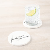 目に流転がちょうな – 皮肉なトレイ コースター (側面)