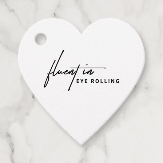 目に流転がちょうな – 皮肉なトレイ フェイバータグ (正面)