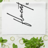 目に流転がちょうな – 皮肉 キッチンタオル (折り畳み)