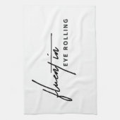 目に流転がちょうな – 皮肉 キッチンタオル (縦)