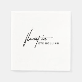 目に流転がちょうな – 皮肉 スタンダードカクテルナプキン