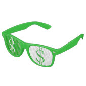 目に緑のシンボルや象徴 レトロサングラス (アングル)
