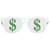 目に緑のシンボルや象徴 レトロサングラス (正面)