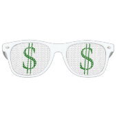 目に緑のシンボルや象徴 レトロサングラス (正面)