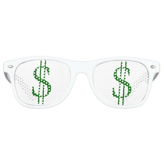 目に緑のシンボルや象徴 レトロサングラス (正面)