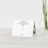 目に見えないスレッド語グリーティングカード カード (裏面)