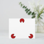 目に見えない三角形の錯視 ポストカード (スタンド正面)