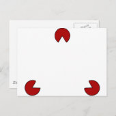 目に見えない三角形の錯視 ポストカード (正面/裏面)