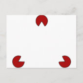 目に見えない三角形の錯視 ポストカード (正面)