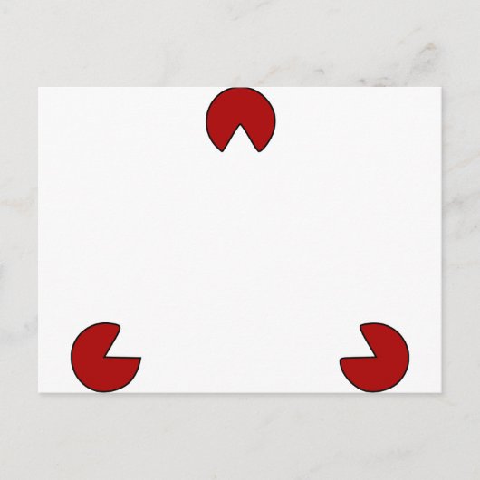 目に見えない三角形の錯視 ポストカード (正面)