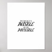 目に見えない人しか見えない ポスター (正面)