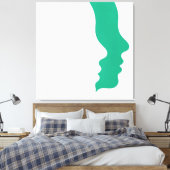 目に見えない会話 キャンバスプリント (インサイチュ (寝室))