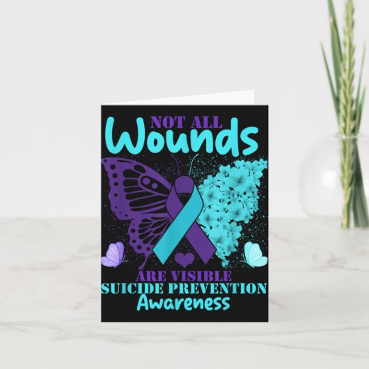 目に見えない傷すべてではない 自殺への意識 カード (正面)
