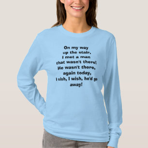 目に見えない男のT型 Tシャツ