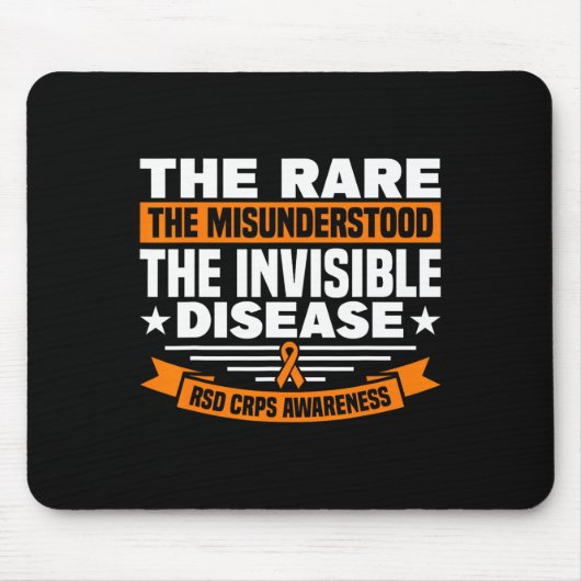 目に見えない疾患RSDはAを誤解した マウスパッド (正面)