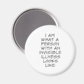 目に見えない病気の人の見た目 マグネット (正面/裏面)