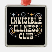 目に見えない病気クラブ メタルオーナメント (正面)