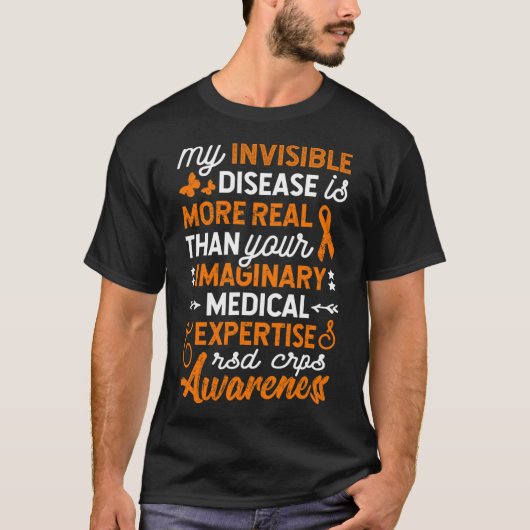 目に見えない病気実在は2 Tシャツ (正面)