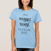 目に見えない病気 Tシャツ (正面)