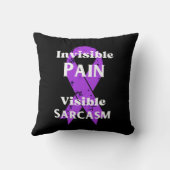 目に見えない痛み皮肉 クッション (裏面)