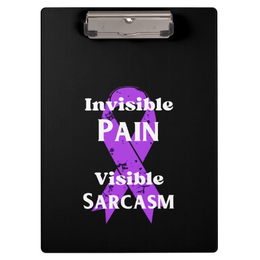 目に見えない痛み皮肉 クリップボード (正面)