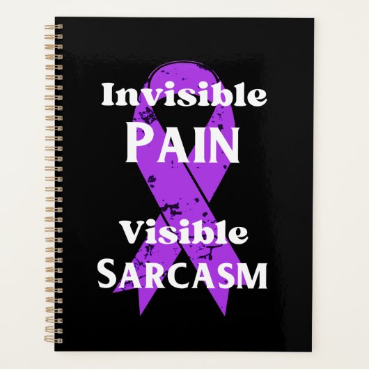 目に見えない痛み皮肉 プランナー手帳 (正面)