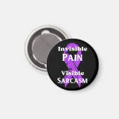 目に見えない痛み皮肉 マグネット (正面/裏面)