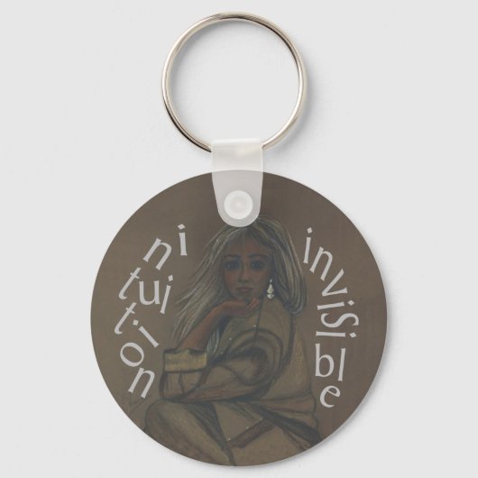 目に見えない直感 キーホルダー (正面)