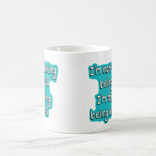 目に見えない障害を装う コーヒーマグカップ (中央)