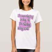 目に見えない障害を装う Tシャツ (正面)