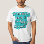 目に見えない障害を装う Tシャツ (正面)