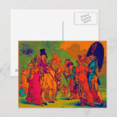 目に見えない1810年のファッション ポストカード (正面/裏面)