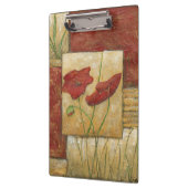 目に見えるブラシの打撃との花の絵画 クリップボード (左)