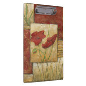 目に見えるブラシの打撃との花の絵画 クリップボード (右)