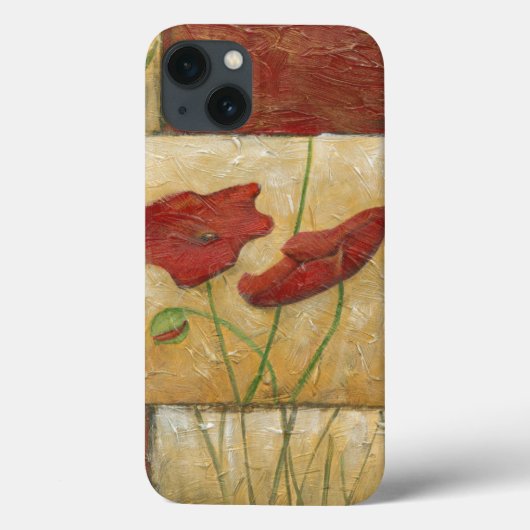 目に見えるブラシの打撃との花の絵画 Case-Mate iPhoneケース (裏面)