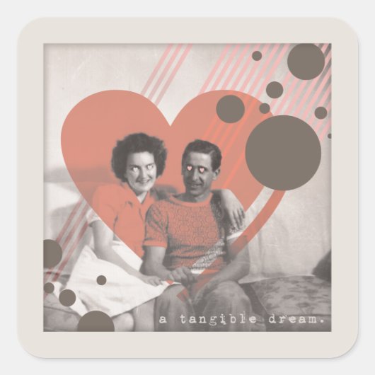 目に見える夢 スクエアシール (正面)