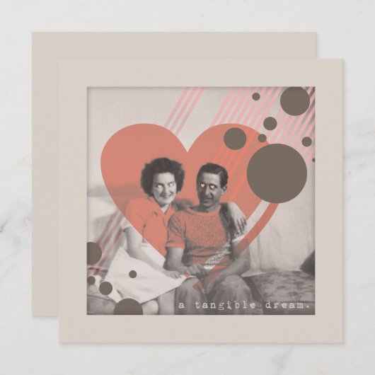 目に見える夢 招待状 (正面/裏面)