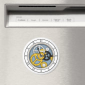 目に見える時計錯覚ファンタジークロックアートブルー マグネット (インサイチュ (食洗機))