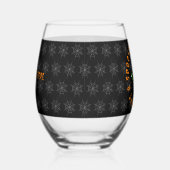 目に見える ステムなしワイングラス (右)