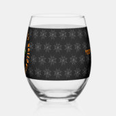 目に見える ステムなしワイングラス (左)