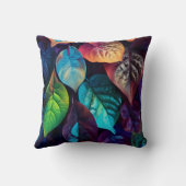 目に鮮やか見える葉配置 クッション (裏面)