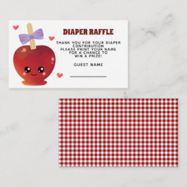 目のおむつラッフルエンクロージャカードのリンゴ エンクロージャーカード