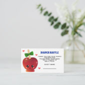 目のおむつラッフルエンクロージャカードのリンゴ エンクロージャーカード (スタンド正面)