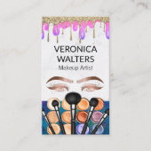 目のまぶし | グリッタードリップメイクアップ美しい 名刺 (正面)