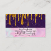 目のまぶし |グリッター滴 |メイクアップブラシ ロイヤリティカード (裏面)