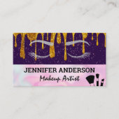 目のまぶし |グリッター滴 |メイクアップブラシ ロイヤリティカード (正面)