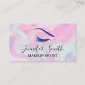 目のまぶし | ビューティー | 液体カラフル背景 ロイヤリティカード (正面)