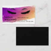 目のまぶし |ブラシ付きストロークの背景 名刺 (正面/裏面)