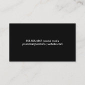 目のまぶし | 女性美しい 予約カード (裏面)